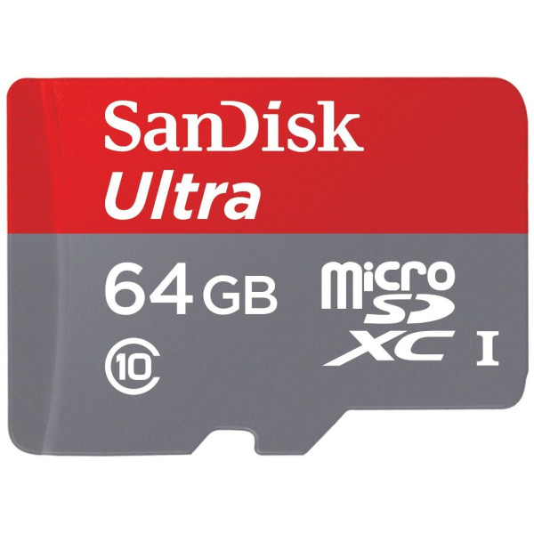 Карта пам'яті SanDisk 64 ГБ microSDXC C10 UHS-I R80 МБ/с Ultra Android